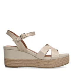 No Stress Gouden leren sleehakken^DAMES Espadrilles|Sandalen