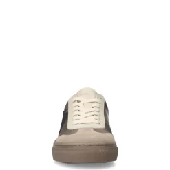 Manfield Gouden leren sneakers^DAMES Sneakers