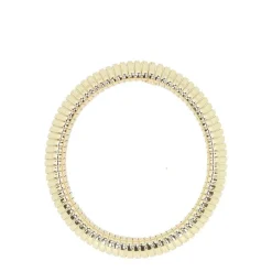 Manfield Gouden ribbel statement armband^ Sieraden