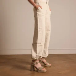 Manfield Gouden sandalen met hak^DAMES Sandalen