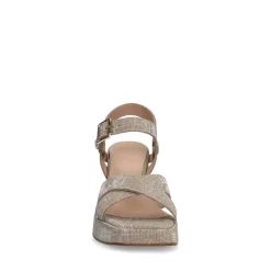 Manfield Gouden sandalen met hak^DAMES Sandalen