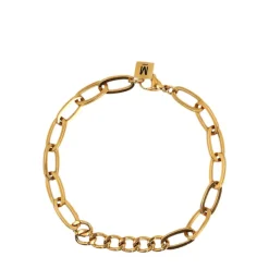Manfield Gouden schakel armband^ Sieraden