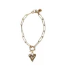 Manfield Gouden stainless steel schakelarmband^ Sieraden
