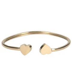 Manfield Goudkleurige bangle armband van stainless steel^ Sieraden