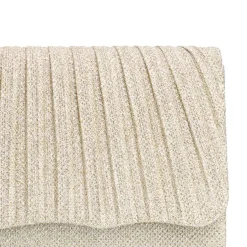 Manfield Goudkleurige clutch met glitters^ Clutches