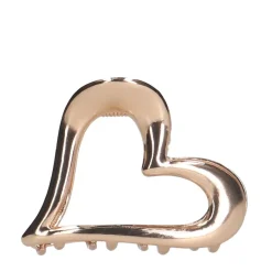 Manfield Goudkleurige hartjes haarklem^ Haaraccessoires