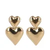 Manfield Goudkleurige hartjes oorbellen^ Sieraden
