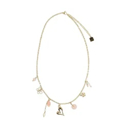 Manfield Goudkleurige ketting met bedeltjes^ Sieraden