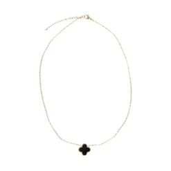 Manfield Goudkleurige klavertjes ketting^ Sieraden