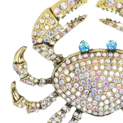 Manfield Goudkleurige krabben broche^ Overig