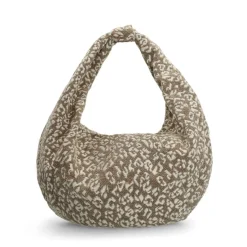 Manfield Goudkleurige panter schoudertas^ Schoudertassen