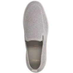 Manfield Grijze knit fabric loafers^Heren Loafers