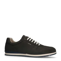 Van Lier Grijze nubuck sneakers^Heren Sneakers