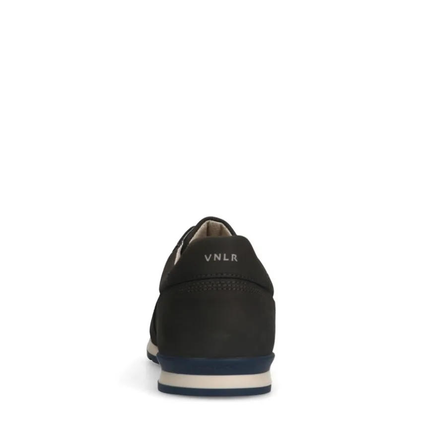 Van Lier Grijze nubuck sneakers^Heren Sneakers