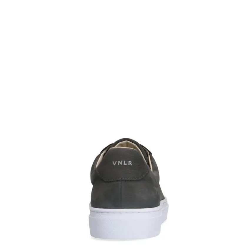 Van Lier Grijze nubuck sneakers^Heren Sneakers