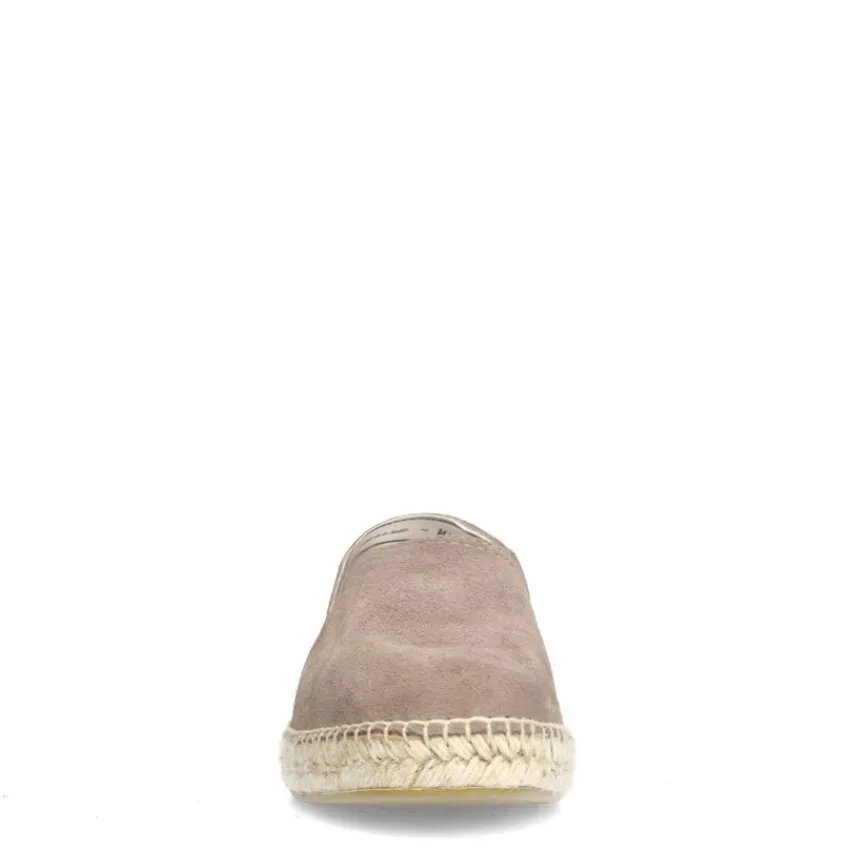Manfield Grijze suède espadrilles^Heren Loafers