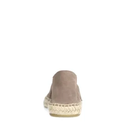 Manfield Grijze suède espadrilles^Heren Loafers