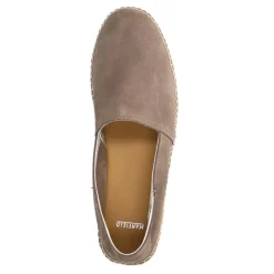 Manfield Grijze suède espadrilles^Heren Loafers