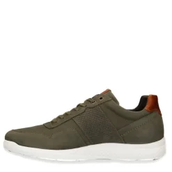 No Stress Groene nubuck sneakers^Heren Sneakers