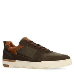 No Stress Groene nubuck sneakers^Heren Sneakers