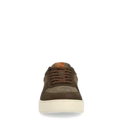 No Stress Groene nubuck sneakers^Heren Sneakers