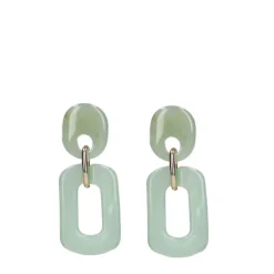 Manfield Groene oorbellen^ Sieraden