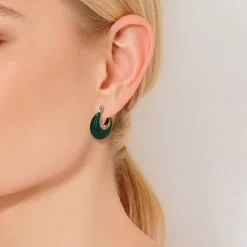 Manfield Groene oorbellen^ Sieraden