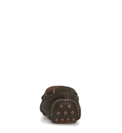 Manfield Groene suède loafers^Heren Loafers