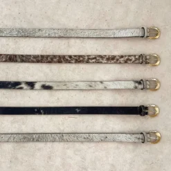 Manfield Koeien riem met vacht^ Riemen