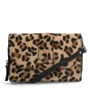 Manfield Leopard leren clutch^ Clutches