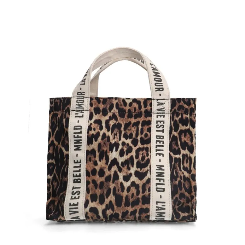 Manfield Leopard mini shopper^ Schoudertassen
