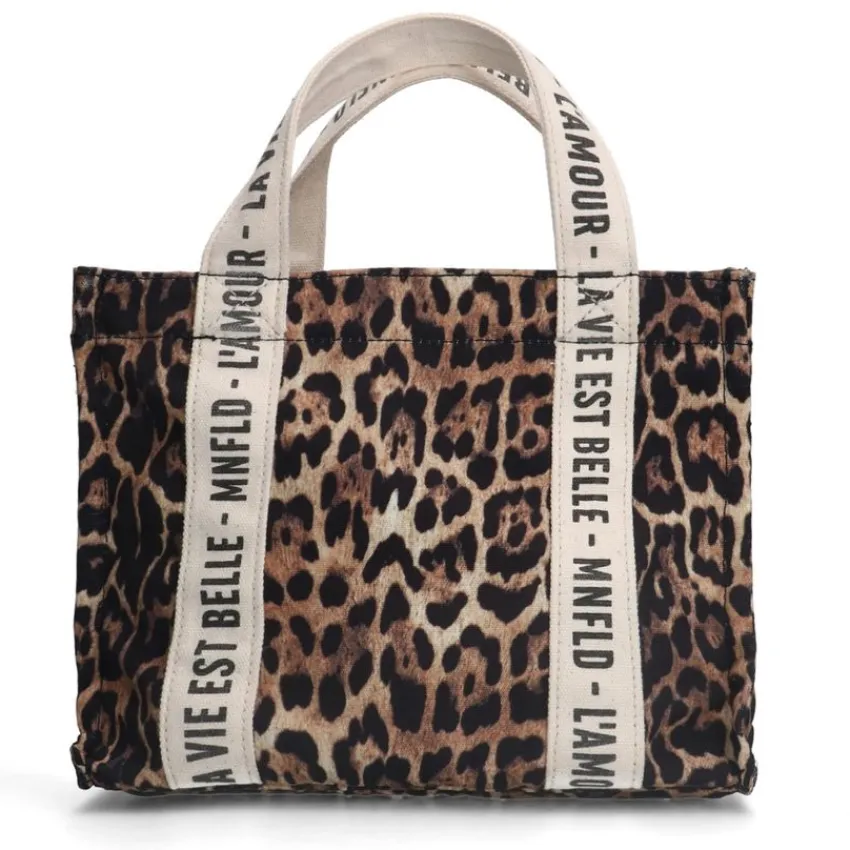 Manfield Leopard mini shopper^ Schoudertassen