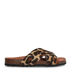 Manfield Leopard slippers^DAMES Slippers
