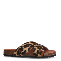 Manfield Leopard slippers^DAMES Slippers