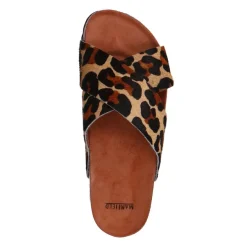 Manfield Leopard slippers^DAMES Slippers