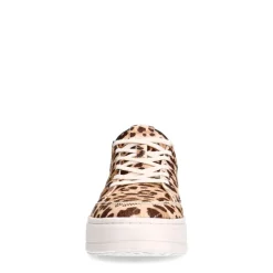Manfield Leopard sneakers met ponyhair^DAMES Sneakers