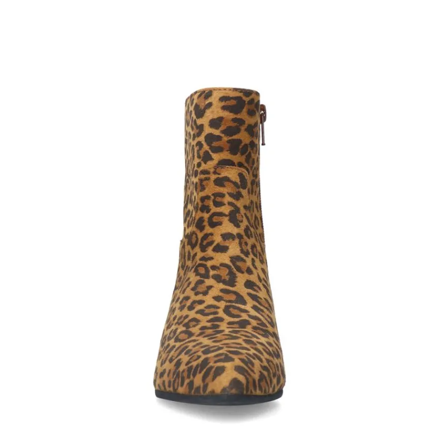 Manfield Leopard suède chelsea boots^DAMES Enkellaarsjes