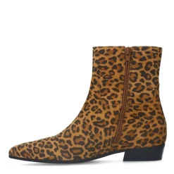 Manfield Leopard suède chelsea boots^DAMES Enkellaarsjes