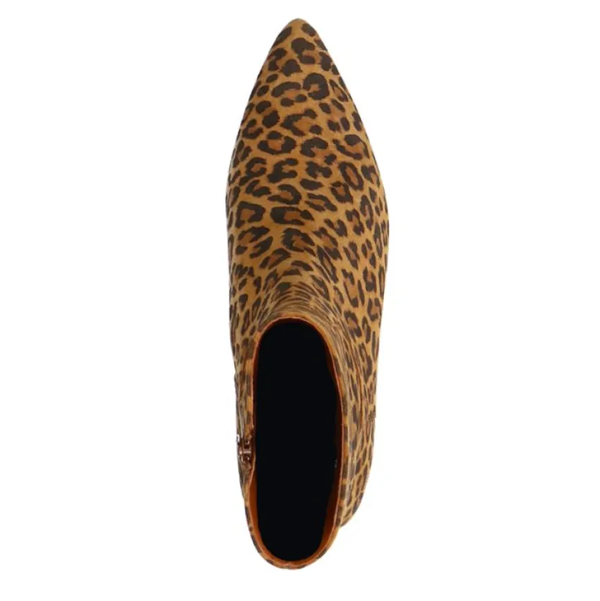 Manfield Leopard suède chelsea boots^DAMES Enkellaarsjes