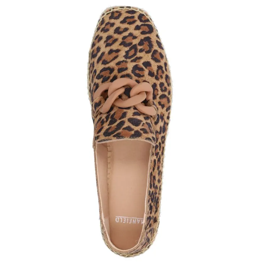 Manfield Leopard suède espadrilles^DAMES Espadrilles