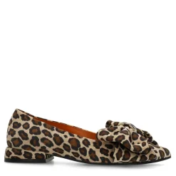Manfield Leopard suède loafers^DAMES Loafers