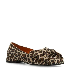 Manfield Leopard suède loafers^DAMES Loafers