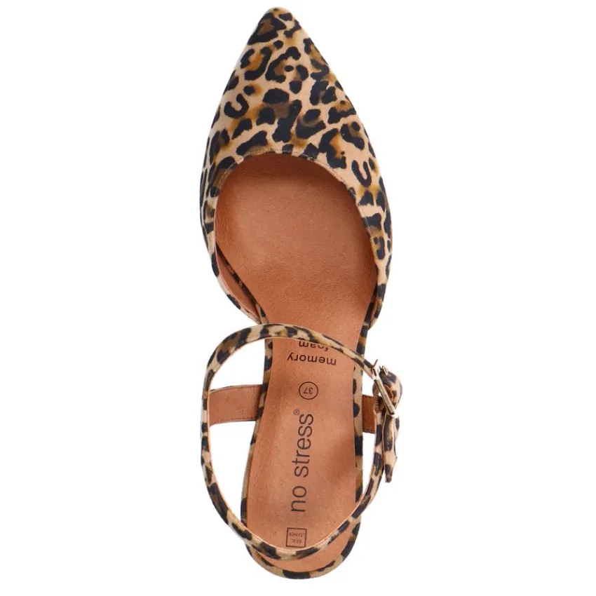No Stress Leopard suède slingback pumps^DAMES Pumps|Slingbacks