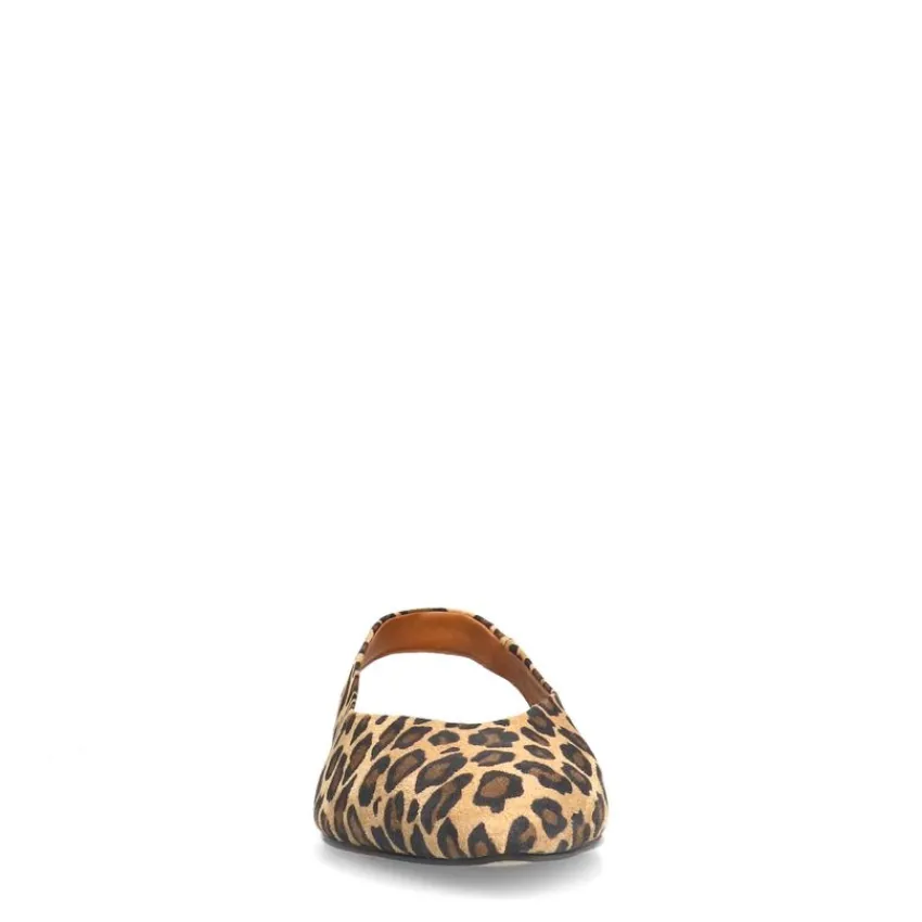Manfield Leopard suède slingbacks^DAMES Sandalen|Pumps