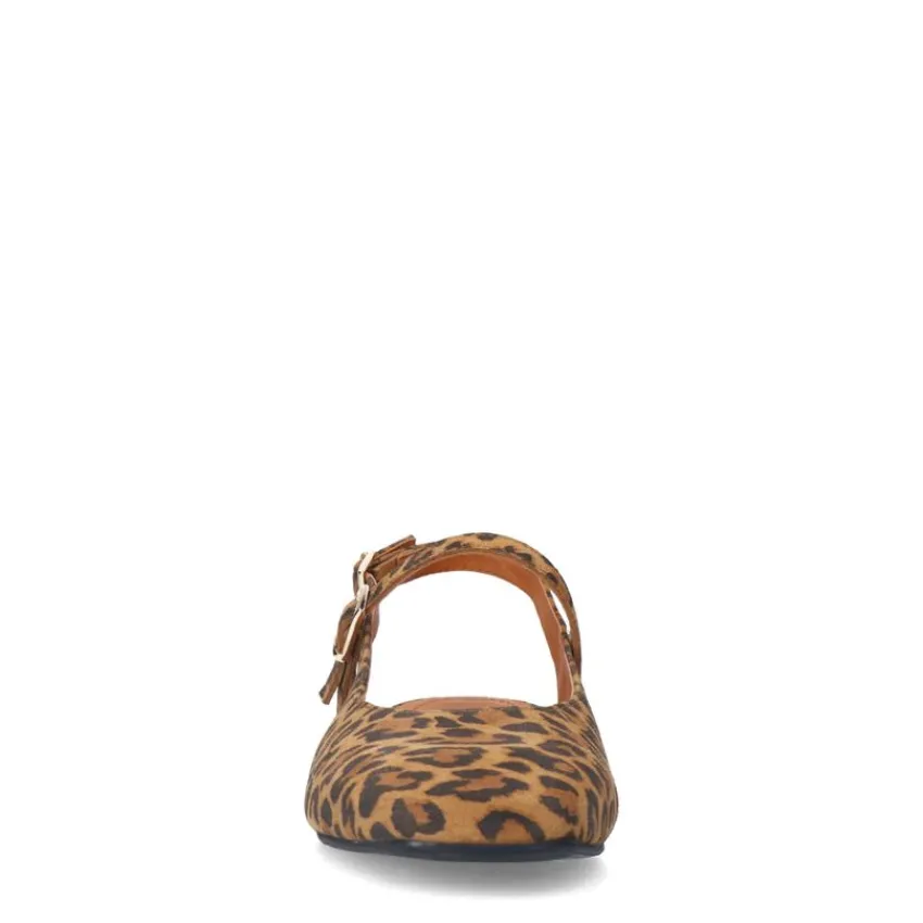 Manfield Leopard suède slingbacks^DAMES Pumps|Slingbacks