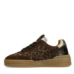 Manfield Leopard suède sneakers^DAMES Sneakers