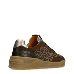 Manfield Leopard suède sneakers^DAMES Sneakers