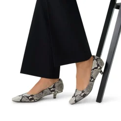 Manfield Leren slangenprint pumps^DAMES Pumps