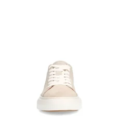 Manfield Licht grijze suède sneakers^Heren Sneakers