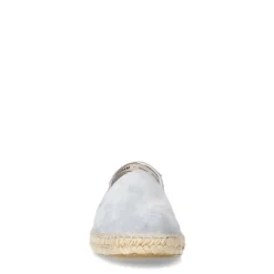 Manfield Lichtblauwe suède espadrilles^Heren Loafers